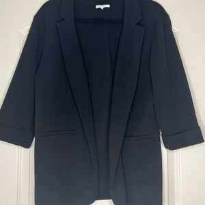 Maurices Black Blazer with Shawl Lapels and Relaxed Fit